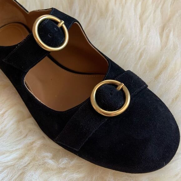 CHLOÉ Multi-strap Suede Ballet Flats (Sz 39.5) - Picture 10 of 13